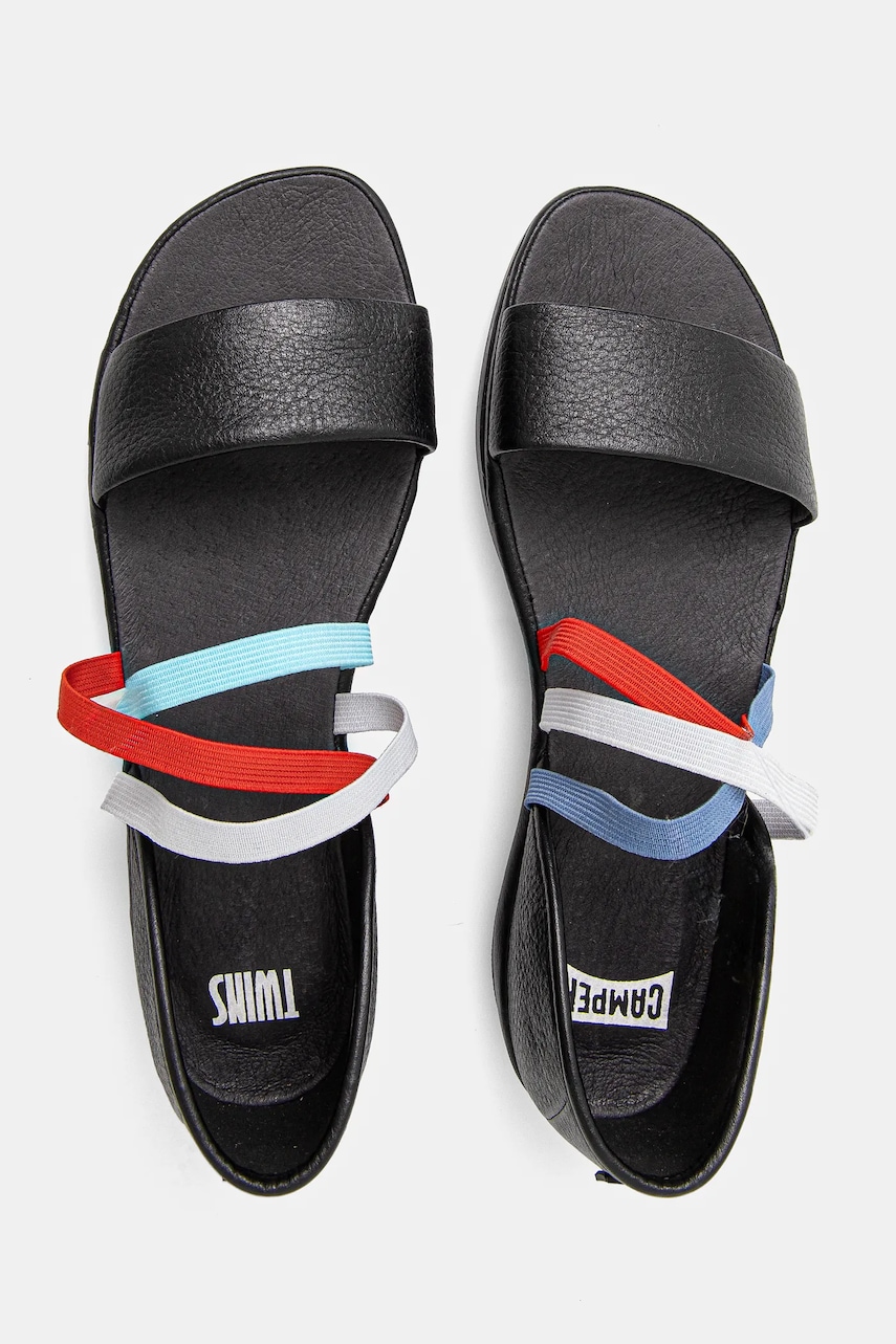 Kožené sandále Camper TWS dámske, čierna farba, K201710-001.