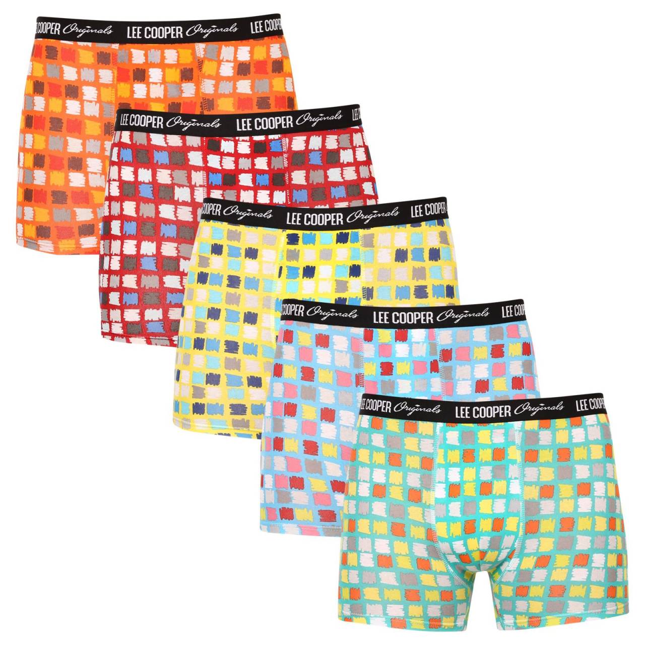 5PACK Moške boksarice Lee Cooper večbarvne (LCU3200700G-1763124) M.
Vrhunsko spodnje perilo po udobni ceni - boksarice Lee Cooper
Moške boksarice Lee Cooper vas bodo navdušile s kakovostjo izdelave in prijetnim materialom.
Lee Cooper že več kot 100 let izdeluje kakovostno spodnje perilo
Moške bokserice in drugo spodnje perilo najvišje kakovosti najdete pri blagovni znamki Lee Cooper, ki je priljubljena pri kupcih po vsem svetu.