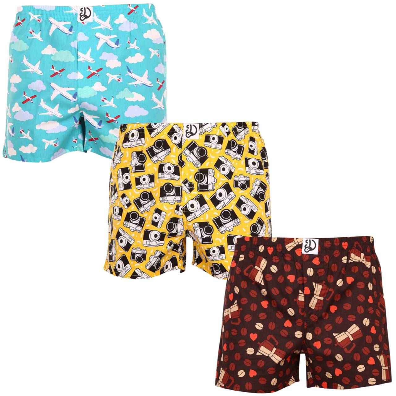 3PACK vrolijke Herenboxershort Dedoles (LB159631570) XL.