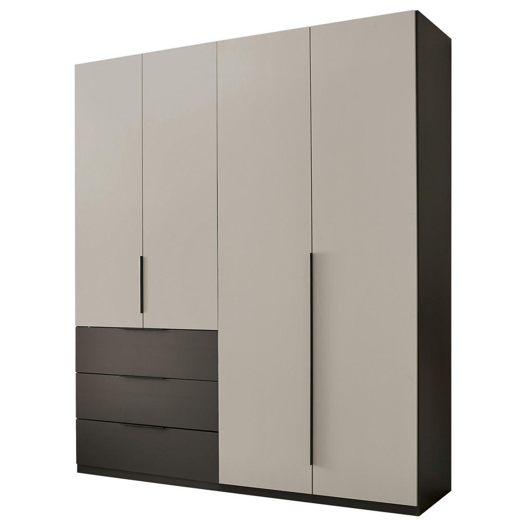 Xora SKRIŇA S OTOČNÝMI DVERAMI, grafitová, svetlosivá, 200,5/225,5/60 cm.