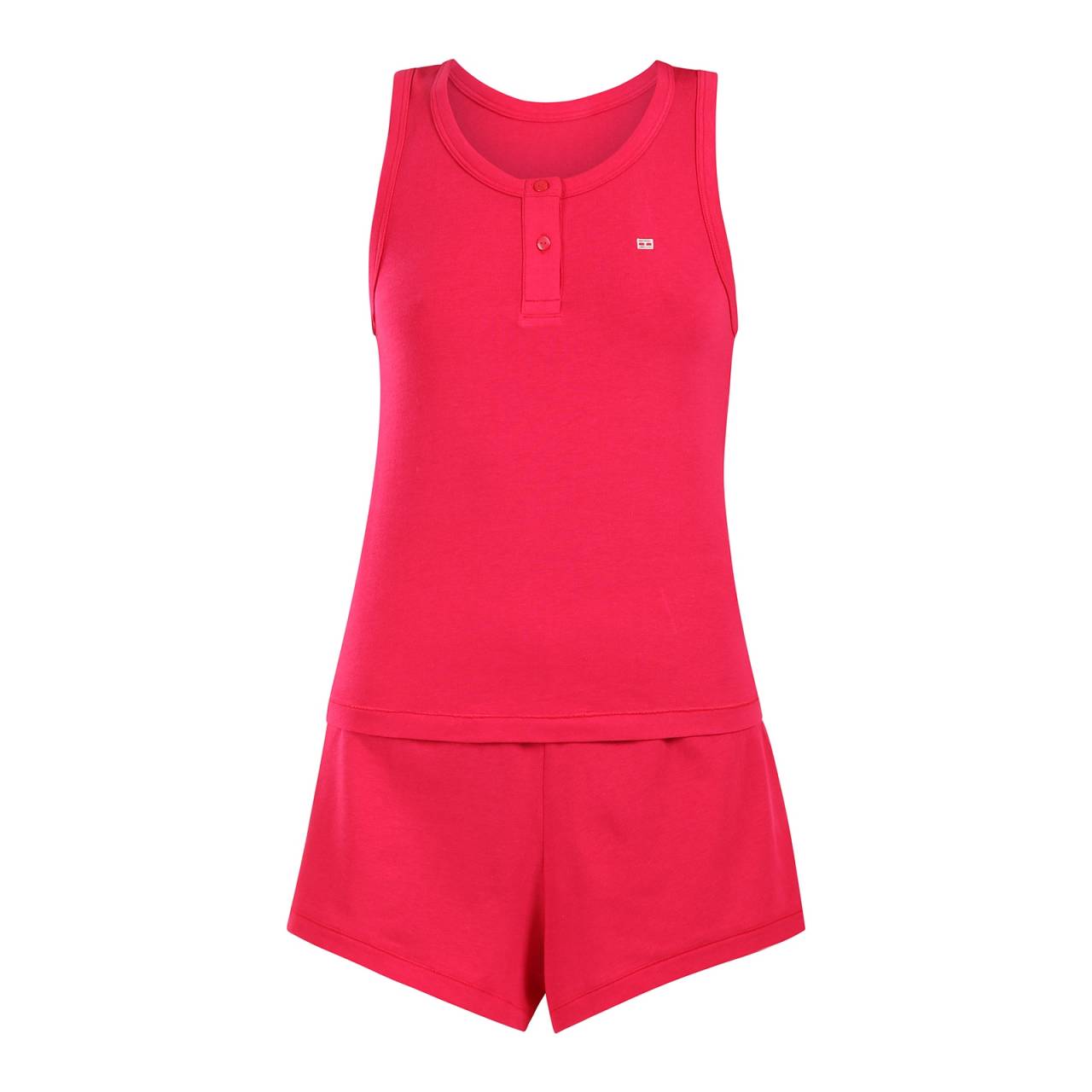 Ženska pidžama Tommy Hilfiger ružičasta (UW0UW05890 TLI) L.
Tražite udobnu kratku žensku pidžamu?
    
Pidžama se sastoji od majice bez rukava na tanke naramenice i hlačica, korištena guma je ugodna i nigdje ne steže, izrađena je od ugodnog materijala i klasičnog je kroja.
    
Saznajte više u klasičnim informacijama o proizvodu u nastavku.