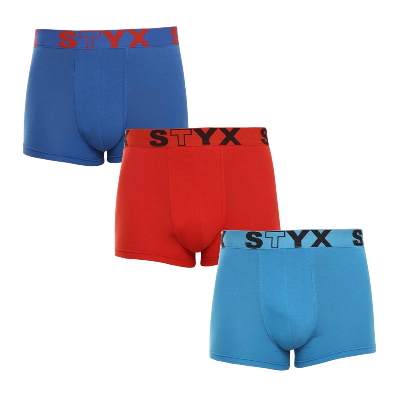 3PACK moške boksarice Styx športna guma večbarvne (G9676964) M.
Privoščite si udobje, ki traja ves dan, z moškimi boksericami Styx v klasični barvi.
Kakovosten material za največje udobje
Boksarice so izdelane iz vrhunske mešanice bombaža in umetnih vlaken.
Praktična zasnova in češka natančnost
Boksarice Styx imajo krajše noge, ki se nikjer ne zvijajo in vam omogočajo največjo svobodo gibanja.
Zakaj izbrati boksarice Styx

Češka kakovost: Zasnovan in izdelan je na Češkem, kar zagotavlja vrhunsko kakovost izdelave.
Vrhunski materiali: Kombinacija bombaža, modala in elastana za največje udobje.
Univerzalno oblikovanje: Krajše noge in elegantne športne elastike za vsako priložnost.

Spodnje perilo Styx je eno izmed najbolj priljubljenih
Češka blagovna znamka Styx je med kupci znana predvsem po kratkih hlačah z novimi vzorci v živahnih barvah.
Kako pravilno skrbeti za bokserje Styx?

Pralnica: Perite pri 30 °C z blagim pralnim sredstvom, da material ostane mehak in udoben.
Sušenje: Ni priporočljivo sušiti v sušilnem stroju, za ohranitev oblike bokserjev pa jih sušite na zraku.
Likanje: Po potrebi likanje izvajajte na nizki temperaturi, da ohranite mehkobo materiala.

Nasvet: Postanite strokovnjak za vzdrževanje spodnjega perila z z nasveti v našem članku in svojim najljubšim kosom zagotovite nego, ki si jo zaslužijo.