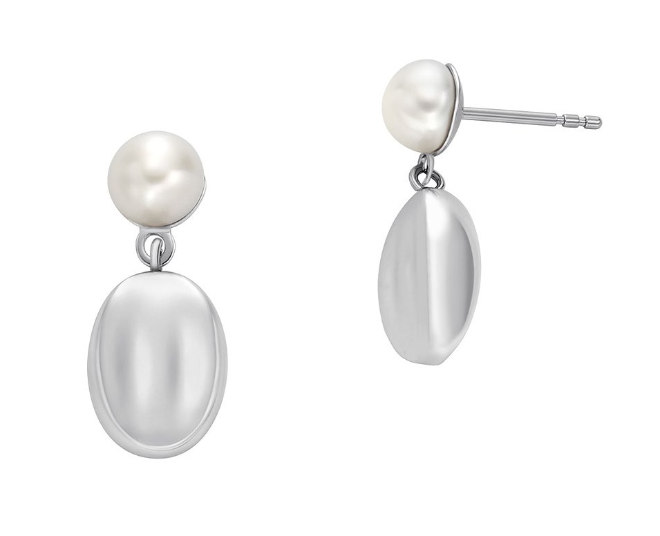 Skagen Pôvabné visiace náušnice s pravými perlami Agnethe SKJ1835040.