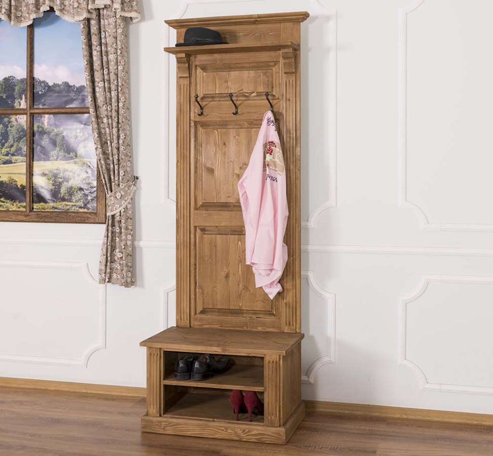 Drevená predsieňová stena gaia 08 - vosk - p002.