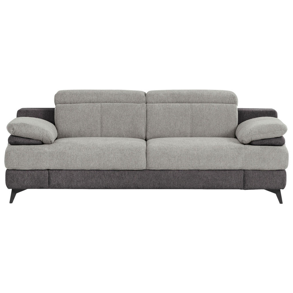Livetastic TROJMIESTNA POHOVKA, textil, svetlosivá, tmavosivá.