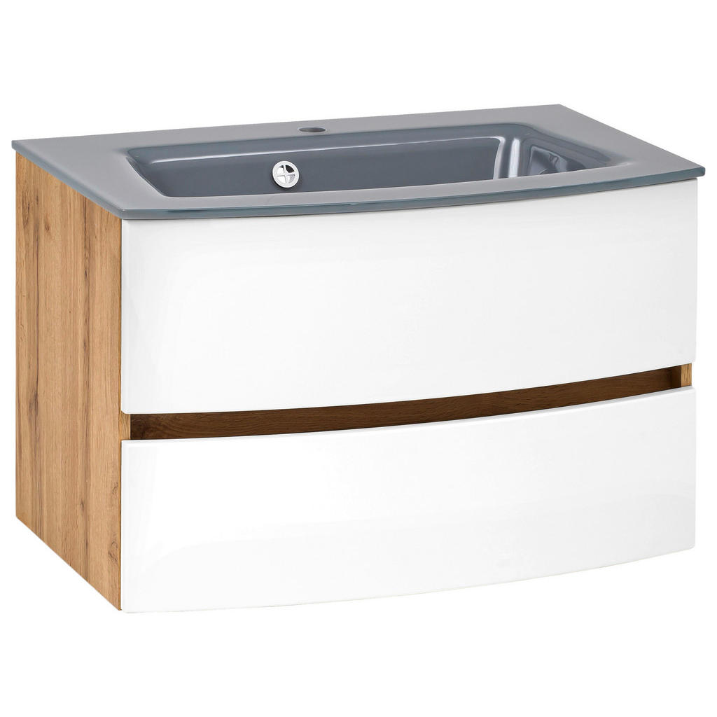 Held SKRINKA S UMÝVADLOM, biela, farba duba, 80 cm.