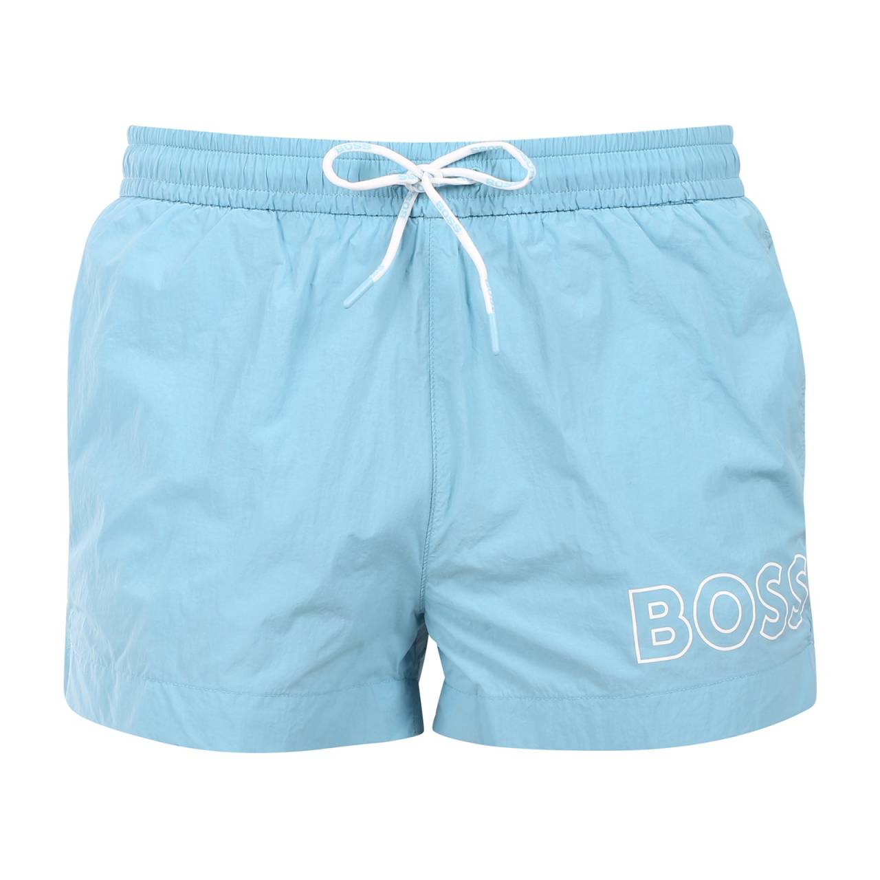 Bademode für Männer BOSS blau (50469280-455) M.
Sind Sie auf der Suche nach einem modernen und stilvollen Badeanzug, der nicht nur gut aussieht, sondern auch bequem ist?
Leichtes und haltbares Material
Der Badeanzug besteht aus einer leichten, schnell trocknenden Kunstfaser , die wasser-, chlor- und sonnenlichtbeständig ist.
Bequemer Schnitt mit perfekter Passform
Die Herren-Shorts BOSS Bademode hat ein modernes Design mit sportlichem Touch und passt zu jedem aktiven Mann.
Warum ist BOSS Bademode einen Versuch wert?

Zeitloses Design: Ein minimalistischer und moderner Look für jede Gelegenheit.
Schnell trocknendes Material: Leichte und strapazierfähige Kunstfasern für maximalen Komfort.
Sie passen perfekt: Gummizug in der Taille und kurze Beine für mehr Bewegungsfreiheit und Komfort.

Alle stilvollen Männer werden BOSS Unterwäsche lieben
Die Marke BOSS wurde aus dem bekannten Bekleidungshersteller Hugo Boss ausgegliedert und bietet eine Produktlinie für Männer, die hochwertige Stücke und zeitlose Looks lieben.
Wie pflegt man BOSS Bademode?
Damit Ihre Bademode so lange wie neu hält, ist es wichtig, sie richtig zu pflegen:

Waschen: Empfohlen für 30°C mit mildem Reinigungsmittel.
Trocknen: Nicht im Wäschetrockner trocknen, am besten an der Luft trocknen lassen.
Bügeln: Nicht bügeln, das Material wird sich von selbst glätten.

Tip: Die Wahl eines Badeanzugs, der Ihnen perfekt passt und Ihren Stil unterstreicht, kann ein langer Weg sein.