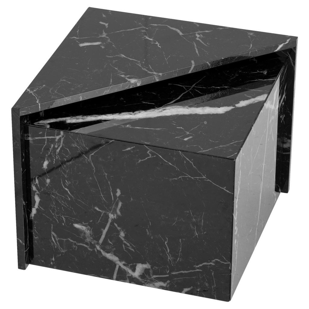 Livetastic KONFERENČNÝ STOLÍK, čierna s vysokým leskom, kompozitné drevo, 50/50/41,5 cm.