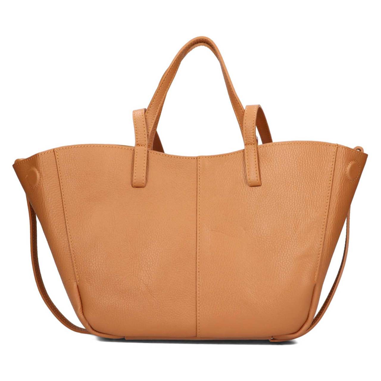 Dámska kožená kabelka Italia Violla - koňak.