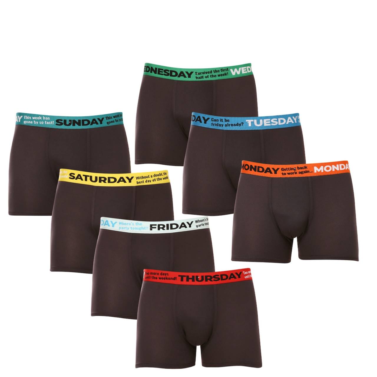 7PACK Herren Klassische Boxershorts Gianvaglia schwarz (GVG-5068) XL.
Erleben Sie Komfort, den Sie auf den ersten Blick und bei der ersten Berührung lieben werden.
Bequemes Material, das sich Ihnen anpasst
Die Boxershorts von Gianvaglia sind aus Baumwolle mit einer Mischung aus Polyamid und Elastan.
Modernes Design für Männer, die wissen, was sie wollen
Das schlichte, minimalistische Design wird durch ein gewebtes Gummiband mit einem unverwechselbaren Logo ergänzt, das den Boxershorts einen modernen Look verleiht.
Warum Sie Gianvaglia Boxershorts ausprobieren sollten

Bequemer Schnitt für jeden Tag: Die längeren Beine und der elastische Gummizug sorgen für Halt und Komfort, so dass sich die Boxershorts für Freizeitkleidung, Sport und Freizeitaktivitäten eignen.


Eine Kombination aus Stil und Funktionalität: Moderne Details verleihen den Boxershorts einen unverwechselbaren Stil, der jede Garderobe belebt.


Hochwertige Materialmischung: Dank der Beimischung von Elastan und Polyamid passen sich die Boxershorts leicht dem Körper an und bleiben den ganzen Tag über bequem.

Gianvaglia Unterwäsche bringt modischen Schwung in Ihre Garderobe
Die italienische Wäschemarke Gianvaglia hat eine südliche Wildheit.
Pflege der Gianvaglia Boxershorts
Damit Ihre Boxershorts lange halten und in perfektem Zustand bleiben, empfehlen wir folgende Pflege:

Wäscherei: Pro Boxershorts bei 30°C.


Trocknen: Wir raten vom Trocknen im Wäschetrockner ab, um die Elastizität des Gummis und des Materials nicht zu beschädigen.


Bügeln: Falls erforderlich, bügeln Sie bei einer für Baumwolle geeigneten niedrigen Temperatur.

Tip: Werden Sie mit den Tipps in unserem Artikel zum Experten für die Pflege von Dessous und geben Sie Ihren Lieblingsstücken die Pflege, die sie verdienen.