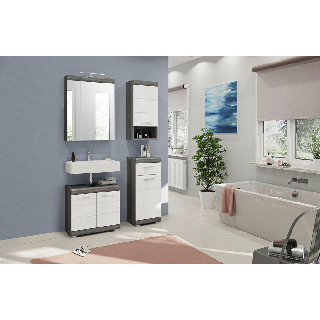 MID.YOU KÚPEĽŇA biela s vysokým leskom.