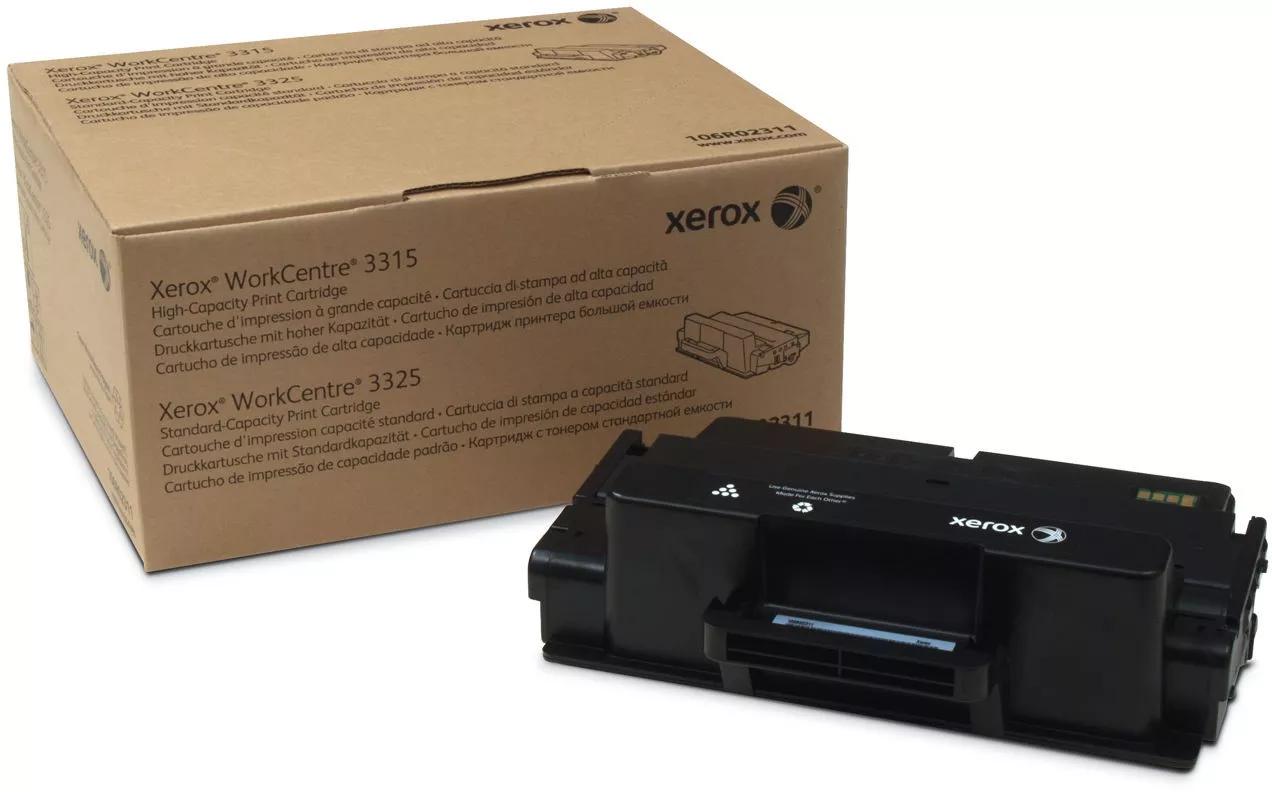 Xerox 106R02311 čierny (black) originálny toner.
Originálny toner = záruka priamo od výrobcu tlačiarne
100 % použitie v tlačiarni - bezproblémové fungovanie s vašou tlačiarňou
Použitím originálnej náplne predlžujete životnosť tlačiarne
Osvedčená špičková kvalita - vysoko kvalitná a spoľahlivá tlač originálnou tlačovou kazetou od prvej do poslednej stránky
Trvalé a profesionálne výsledky tlače - dlhodobá udržateľnosť tlače
Kratšia prodleva pri tlači stránok
Garancia Vašej spokojnosti s použitím našej originálnej náplne
Zabezpečujeme bezplatnú recykláciu originálnych náplní
Zlyhanie náplne v menej ako 1% prípadov
Jednoduchá a rýchla výmena náplne

Kód výrobcu: 106R02311