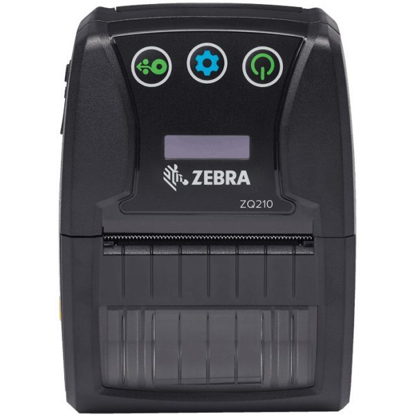 Zebra ZQ210 ZQ21-A0E12KE-00, label printer, 8 dots/mm (203 dpi), linerless, CPCL, USB, BT (iOS), black.