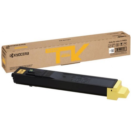 Kyocera TK-8115Y 1T02P3ANL0 žltý (yellow) originálny toner.
Originálny toner = záruka priamo od výrobcu tlačiarne
100 % použitie v tlačiarni - bezproblémové fungovanie s vašou tlačiarňou
Použitím originálnej náplne predlžujete životnosť tlačiarne
Osvedčená špičková kvalita - vysoko kvalitná a spoľahlivá tlač originálnou tlačovou kazetou od prvej do poslednej stránky
Trvalé a profesionálne výsledky tlače - dlhodobá udržateľnosť tlače
Kratšia prodleva pri tlači stránok
Garancia Vašej spokojnosti s použitím našej originálnej náplne
Zabezpečujeme bezplatnú recykláciu originálnych náplní
Zlyhanie náplne v menej ako 1% prípadov
Jednoduchá a rýchla výmena náplne

Kód výrobcu: 1T02P3ANL0