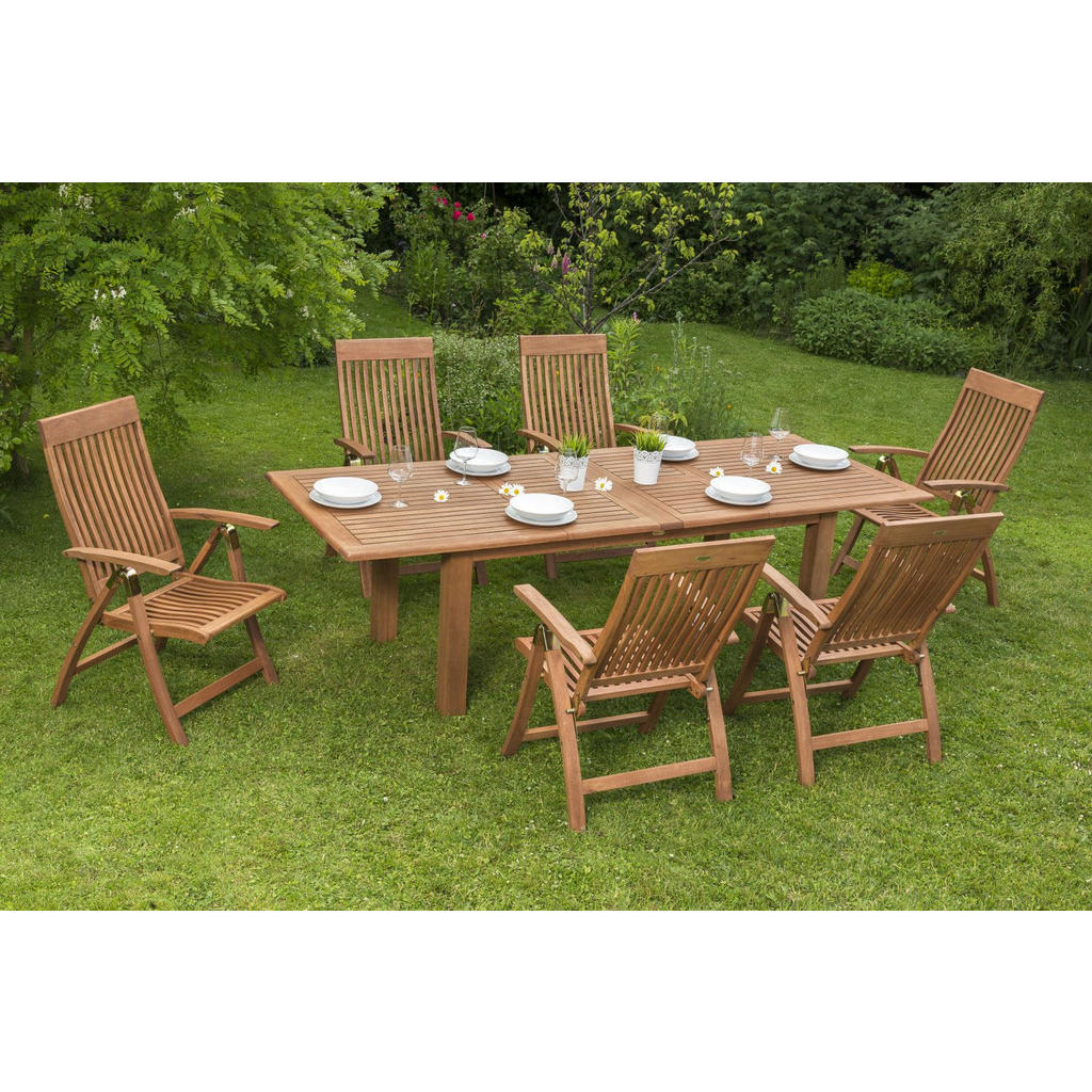 Gardenson ZÁHRADNÝ STÔL, drevo, 180-260/100/75 cm.