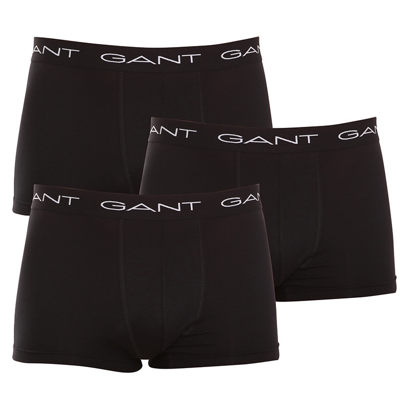 3PACK pánske boxerky Gant čierne (900003003-005) M, trenky.
Stavte na pohodlie a nadčasový vzhľad s pánskymi boxerkami GANT v nadčasovej farebnej kombinácii.
Prvotriedny materiál pre každodenné pohodlie
Boxerky sú vyrobené z kvalitnej zmesi bavlny a elastanu.
Moderný dizajn do práce aj na večerné rande
Jednoduchý dizajn dopĺňa vytkávaná guma v páse s logom GANT, ktorý je mäkký a netlačí.
Prečo by ste určite mali vyskúšať boxerky GANT

Kvalitný materiál a pohodlný strih:Mäkká bavlna s elastanom zaručuje pohodlie a skvelý strih.
Štýlový minimalistický dizajn: Klasické farebné prevedenie a vyšívané elastické logo pôsobia elegantne a moderne.
Univerzálnosť: Ideálne na každodenné nosenie, do práce, na šport aj na voľný čas.

Spodná bielizeň GANT pre štýlových mužov
Od roku 1949 je značka GANT synonymom precízneho remeselného spracovania a kvalitných materiálov.
Ako sa starať o pánske boxerky GANT
Aby vám spodná bielizeň dlho vydržala v skvelom stave, odporúčame dodržiavať tieto tipy.

Perte: Per ich pri maximálnej teplote 40 °C.
Sušenie: Boxerky môžeš sušiť v sušičke - odporúčame nastaviť šetrný program na nižšiu teplotu.
Žehlenie: Ak je to potrebné, môžeš ich žehliť na nízku teplotu, ideálne naruby.

Tip: Nájsť ten správny kus spodnej bielizne, ktorý vám dokonale padne, môže byť náročné.