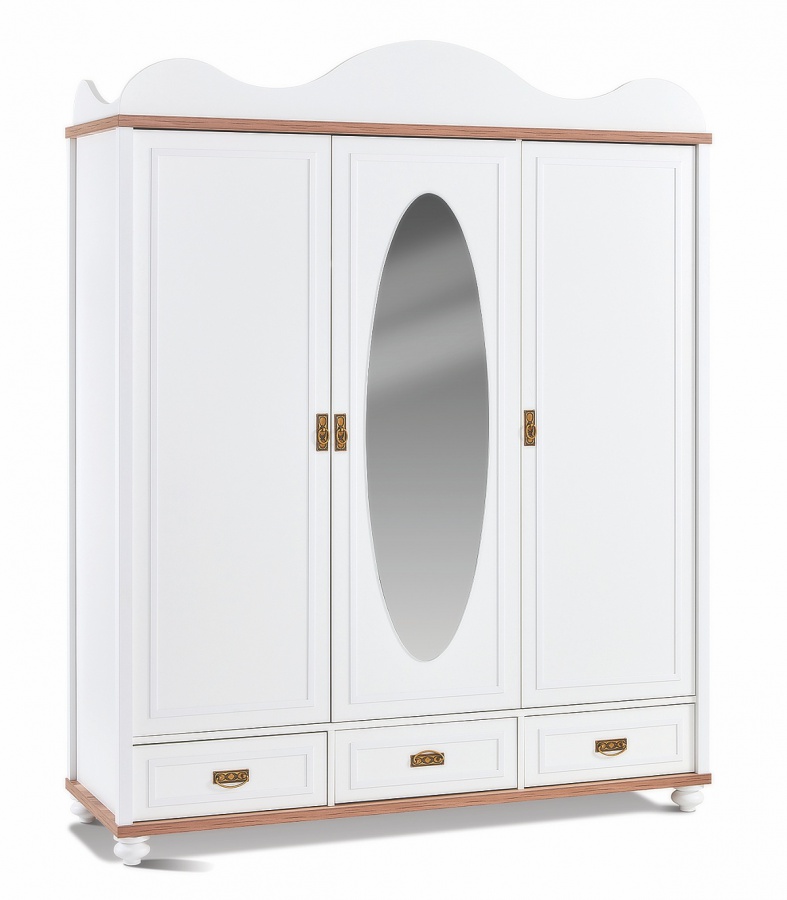 Šatníková skriňa 3d so zrkadlom lovely - biela/orech.

 

 

Trojdverová šatníková skriňa Lovely priťahuje pozornosť zrkadlom na prostredných dvierkach a dizajnom s líniami a vlnitou strieškou.

 


Rozmery šatníkovej skrine 3D Lovely sú 169x210x58cm (š, v, h).

 


Všetky produkty z kolekcie Lovely nájdete nižšie v súvisiacom tovare.
