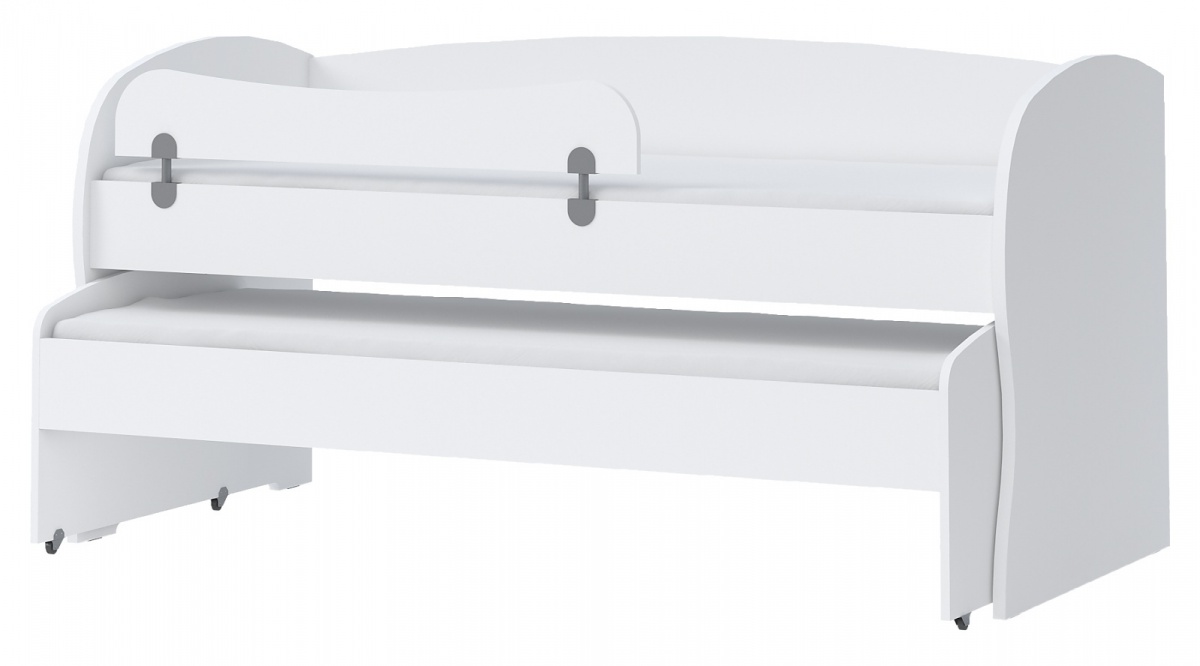 Posteľ 90x200 s výsuvnou prístelkou a zábranou sloane - biela.

 

Posteľ v minimalistickom dizajne sa vďaka svojmu vzhľadu hodí ako pre dve deti, tak študentov či do izby pre hostí.

 

Rozmery postele 90x200 s výsuvnou prístelkou a zábranou Sloane sú 98x102x205cm (š, v, h).

 

Všetky produkty z kolekcie Sloane a vhodné matrace nájdete nižšie v súvisiacich produktoch.
