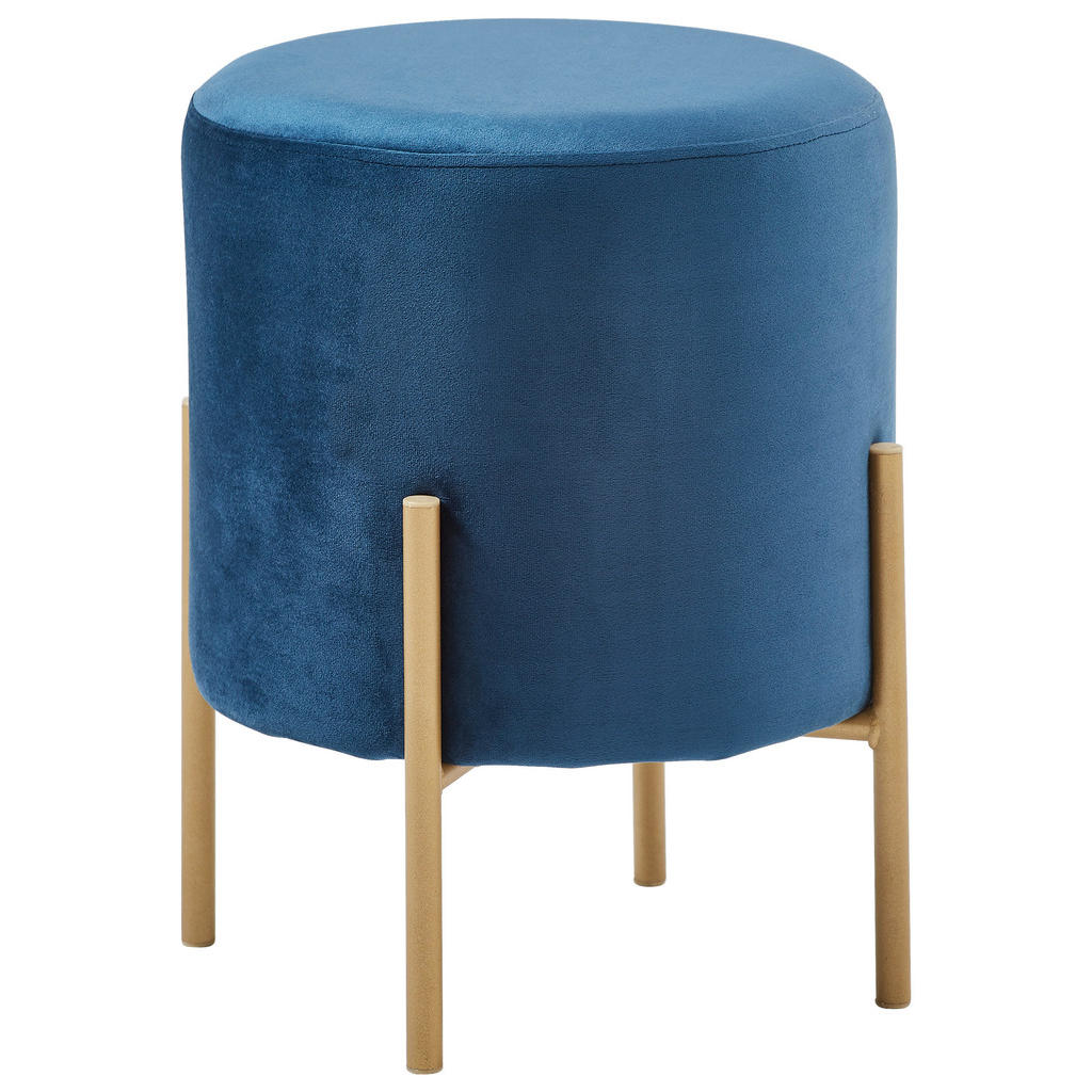 Xora TABURETKA, kov, textil, 35/42/35 cm.