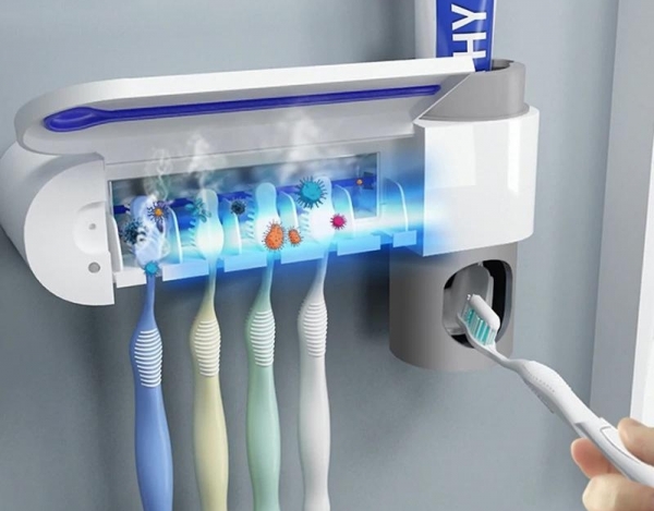 Antibakteriálny držiak na zubnú kefku UV sterilizátor - zabíja 99,99% baktérií
