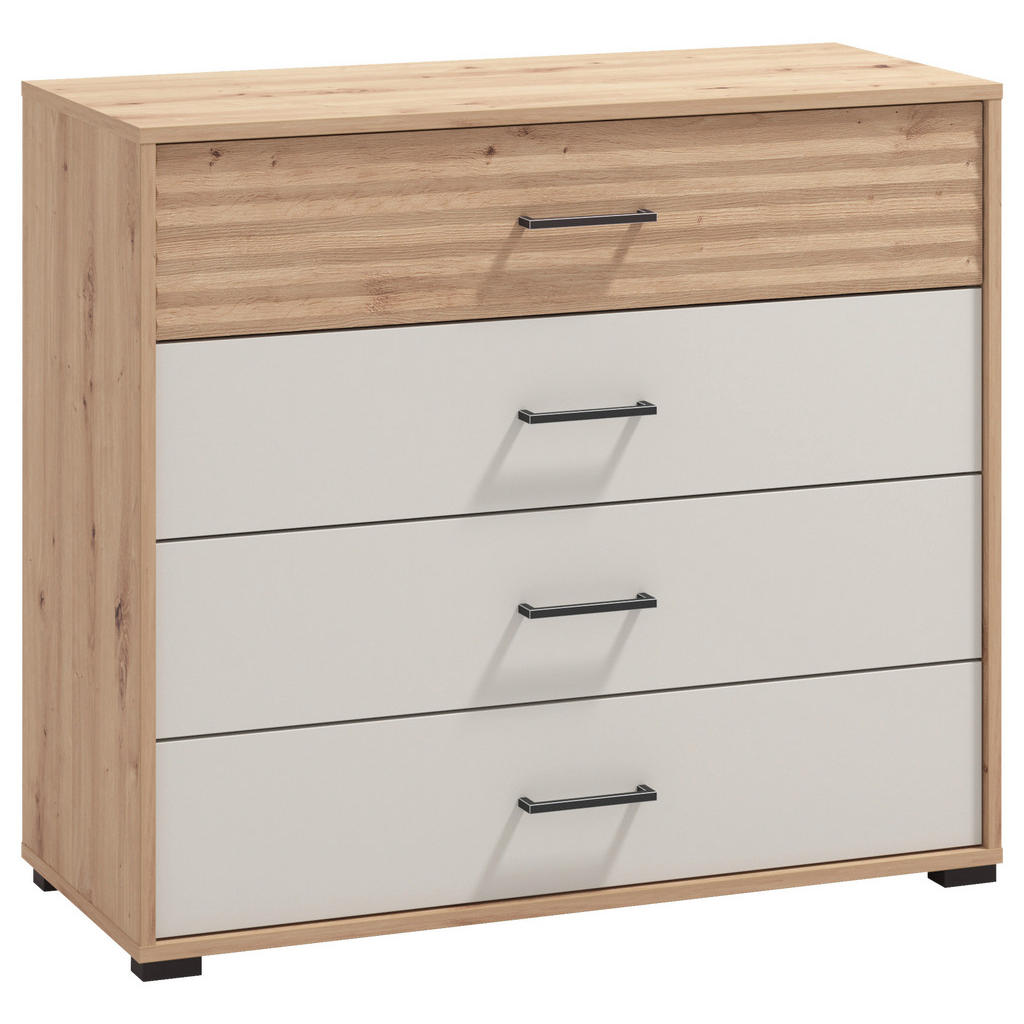 Xora KOMODA, kašmírová, dub artisan, 93/82/40 cm.