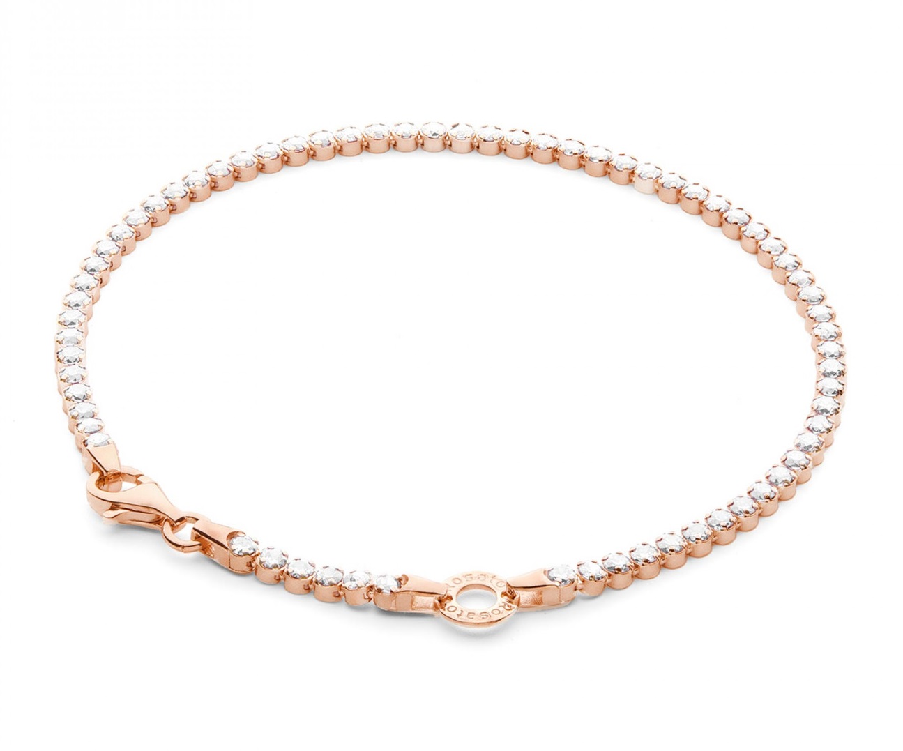 Rosato Pôvabný bronzový náramok s krúžkom na prívesky Storie RZB041 18 cm.