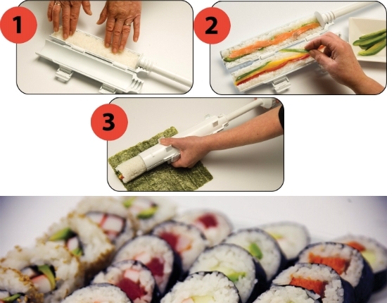 Strojček na prípravu sushi - sushi Bazooka