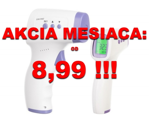 AKCIA MESIACA - Bezdotykový teplomer - 8,99 !!!