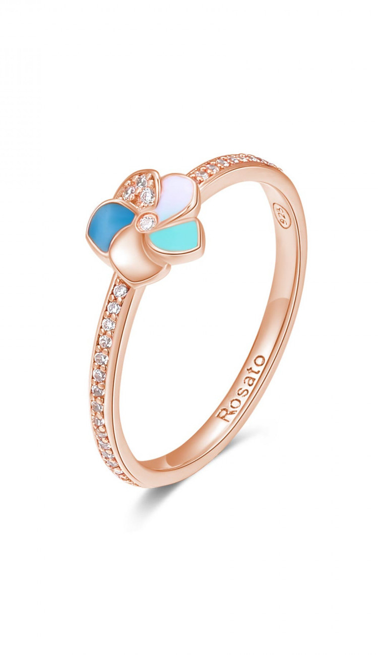 Rosato Pôvabný bronzový prsteň Kvetina Allegra RZAL006 50 mm.