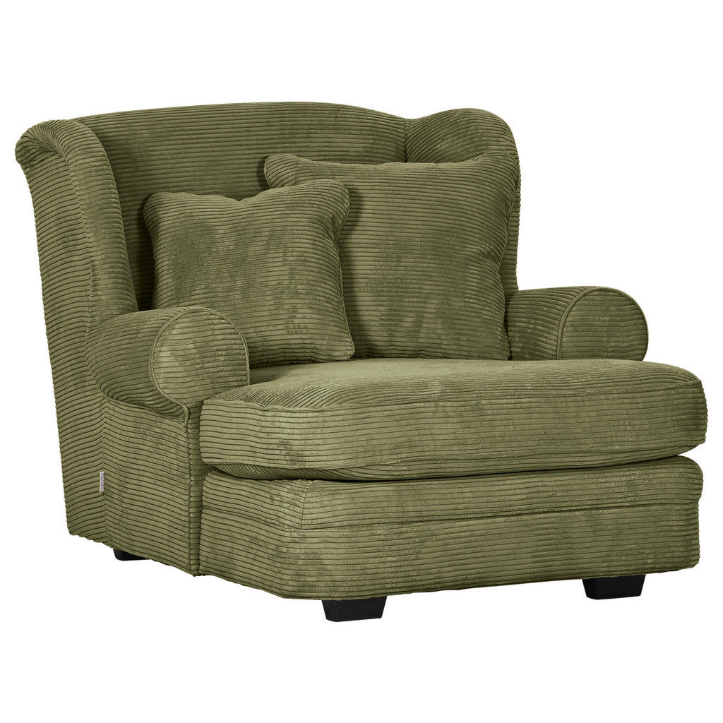 Ambia Home XXL KRESLO, textil, tmavozelená.