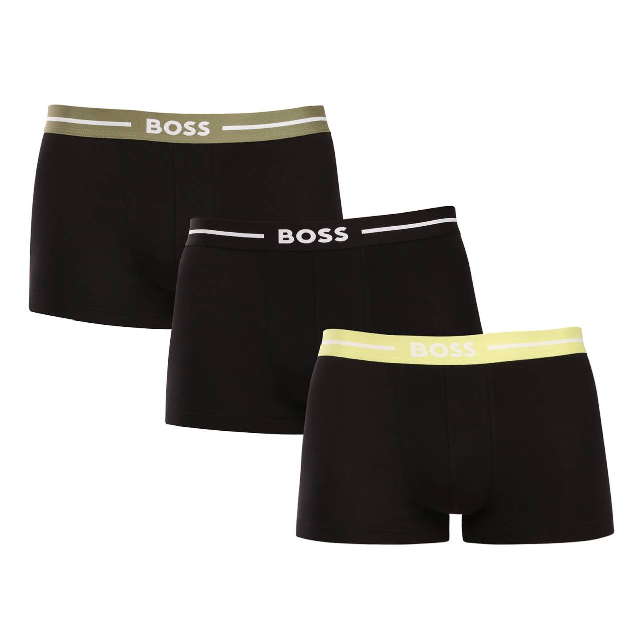 3PACK pánske boxerky BOSS čierne (50532453 976) XL, trenky.
Doprajte si dokonalé pohodlie a nadčasový štýl s pánskymi boxerkami BOSS.
Prémiový materiál pre maximálne pohodlie
Boxerky sú vyrobené z vysokokvalitnej zmesi bavlny a elastanu, ktorá poskytuje dokonalú kombináciu jemnosti, priedušnosti a pružnosti.
Štýlový dizajn a elegantný vzhľad
Klasický dizajn s decentným logom BOSS na tkanej elastickej časti dodáva boxerkám moderný a sofistikovaný vzhľad.
Prečo si boxerky BOSS zamilujete

Prvotriedna bavlna: Mäkké, priedušné a príjemné na telo.
Elastický pás s logom BOSS: Štýlové a pohodlné.
Dlhšie nohavičky: Ideálne pod oblek a na šport.
Pružný materiál: Dokonale sa prispôsobí vášmu telu.

Spodná bielizeň BOSS je povinnou výbavou všetkých štýlových mužov.
Značka BOSS vznikla odčlenením od známeho výrobcu oblečenia Hugo Boss ako línia výrobkov pre mužov, ktorí majú radi kvalitné kúsky a nadčasový vzhľad.
Ako sa starať o boxerky BOSS?
Aby si vaše nové boxerky zachovali svoj tvar a kvalitu čo najdlhšie, odporúčame dodržiavať tieto pokyny:

Pranie: Per na 40 ° C s podobnými farbami a jemným pracím prostriedkom.
Sušenie: Môžeš ich sušiť v sušičke na nízku teplotu, ale pre dlhšiu životnosť odporúčame sušenie na vzduchu.
Žehlenie: Pokiaľ je potrebné, žehli na nízku teplotu.

Tip: Nájsť ten správny kus spodnej bielizne, ktorý vám dokonale padne, môže byť náročné.