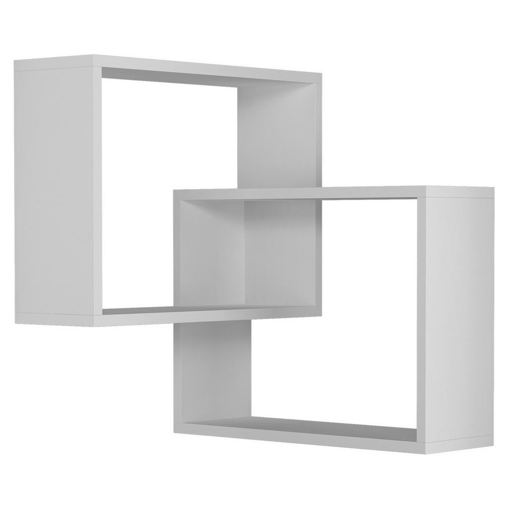 Livetastic NÁSTENNÁ POLICA, biela, 60/68/20 cm.