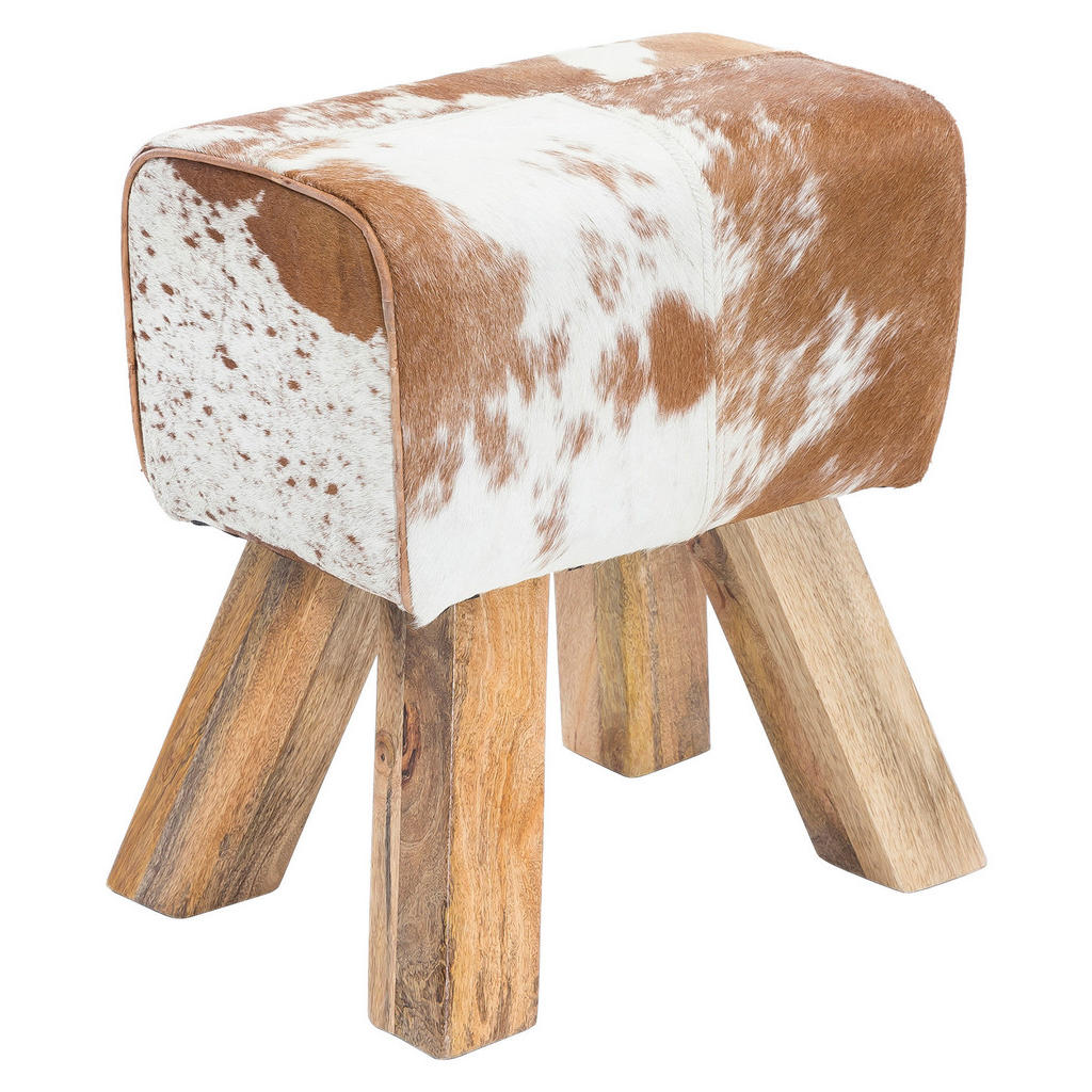 MID.YOU TABURETKA, kožušina, 40/47/30 cm.