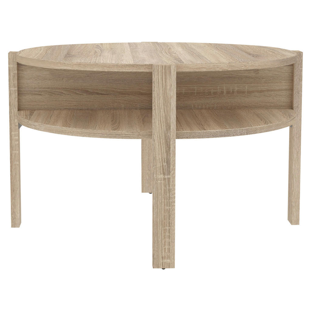 Hom`in KONFERENČNÝ STOLÍK, dub sonoma, kompozitné drevo, 74,4/74,4/45,5 cm.