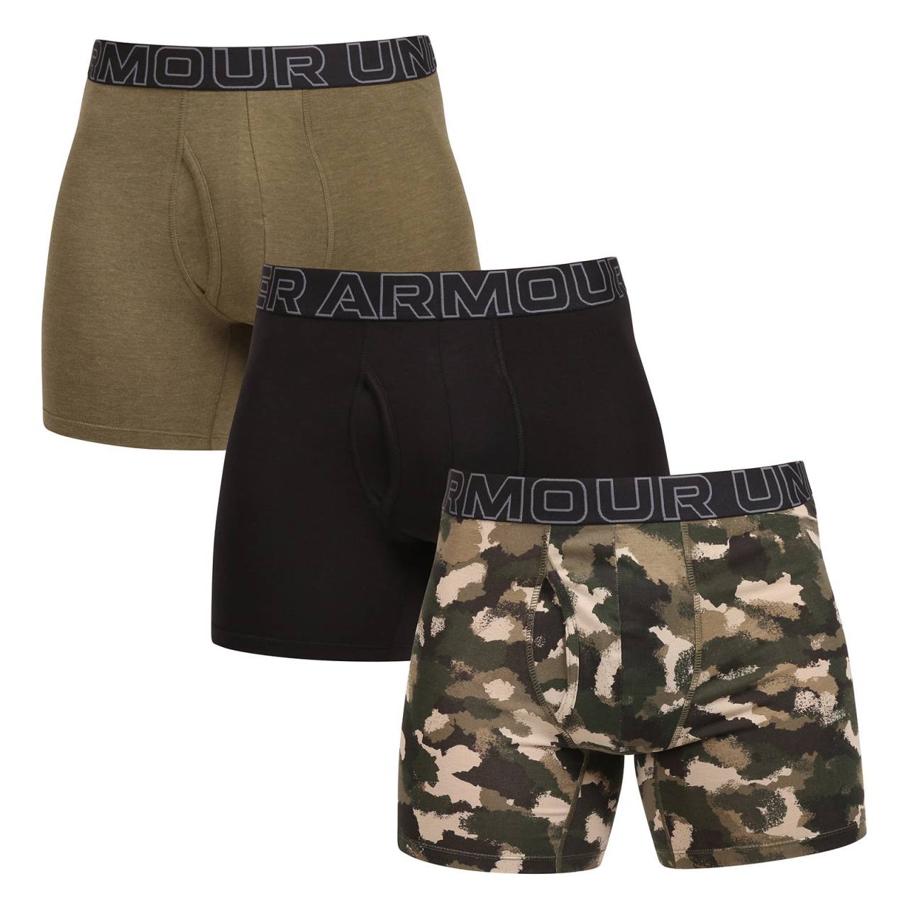 3PACK Moške boksarice Under Armour večbarvne (1383890 391) 4XL.
Iščete kakovostne boksarice iz funkcionalnega materiala?
 
Blagovne znamke Under Armour ni treba dolgo predstavljati, saj so njihovi kakovostni materiali odlični.
Več informacij o izdelku je na voljo spodaj.