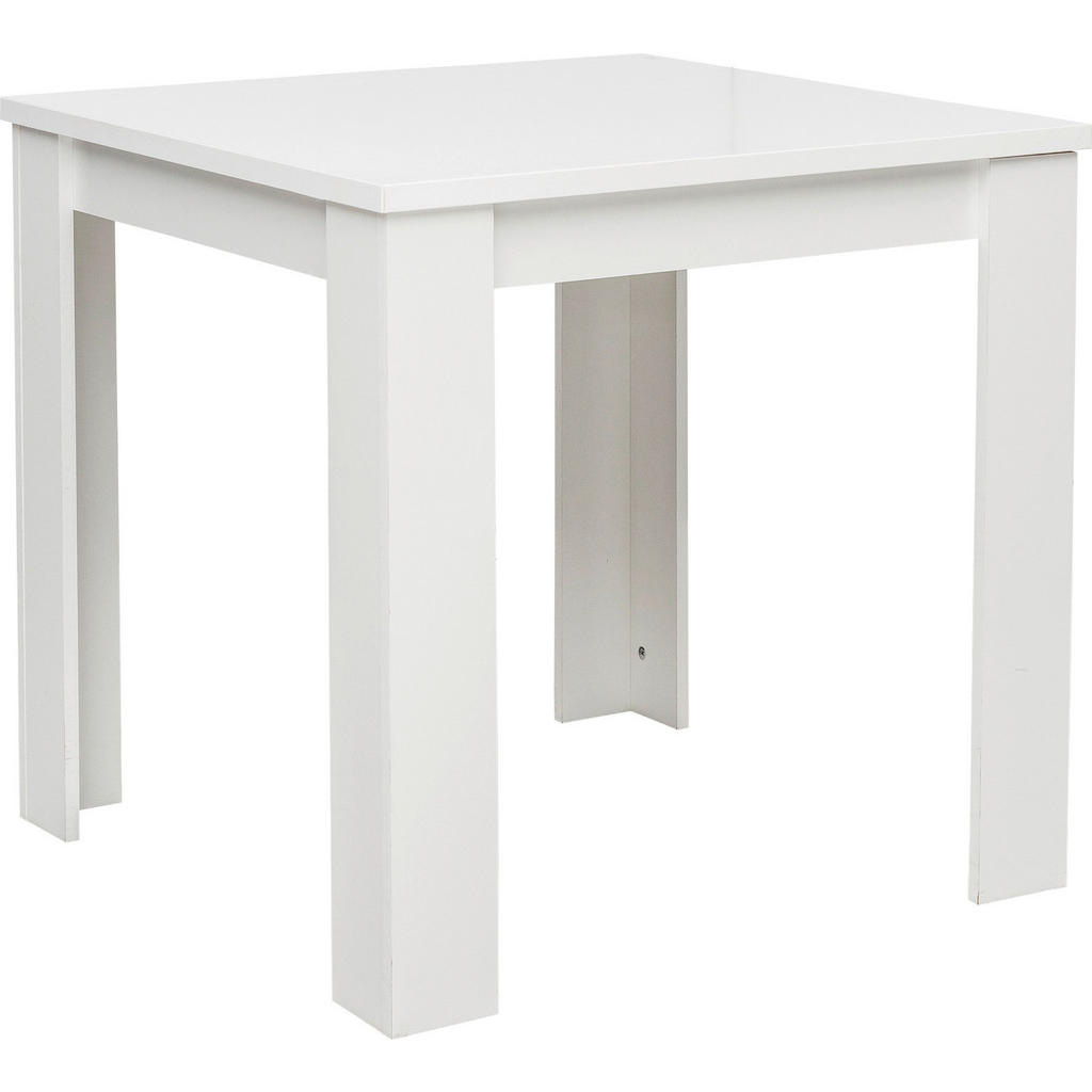 Carryhome JEDÁLENSKÝ STÔL, biela, 80/75/80 cm.