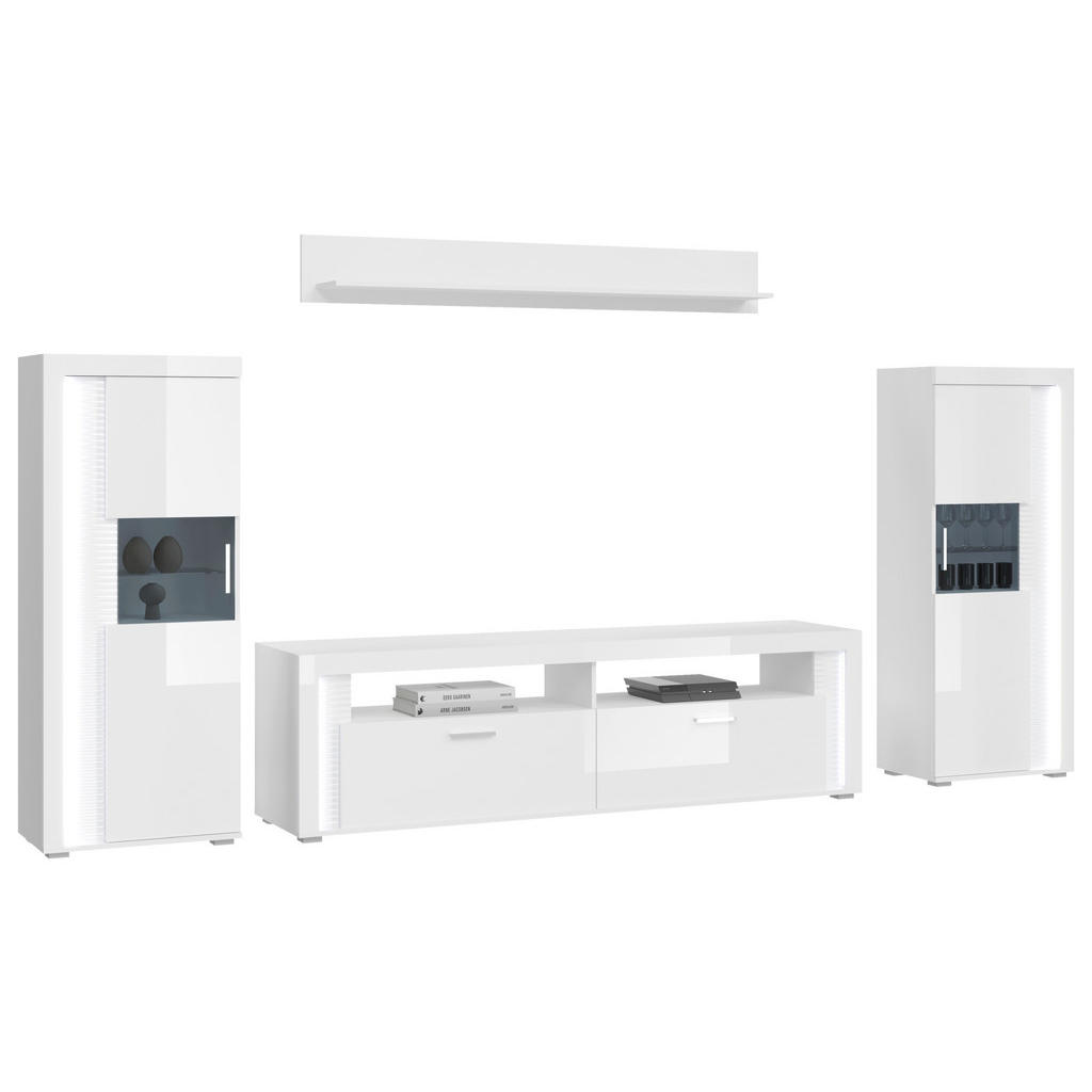 MID.YOU OBÝVACIA STENA, biela s vysokým leskom.