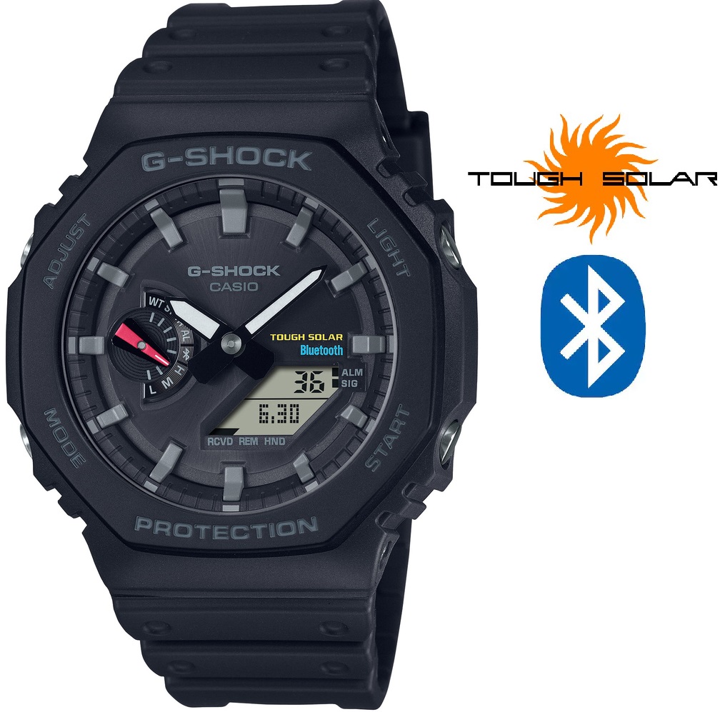 Casio G-Shock Original Carbon Core Guard Bluetooth Solar GA-B2100-1AER (666).