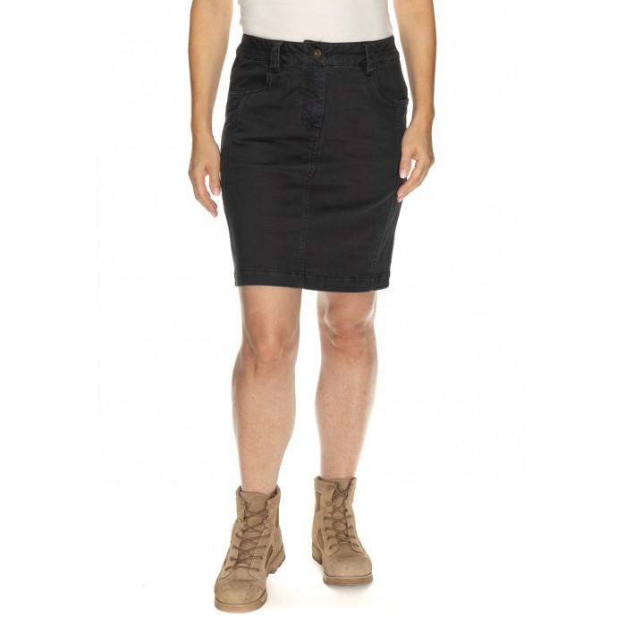 Bushman Rock Sienna blau 38.
  
 Spezifikationen: 
 
 	98 % Baumwolle, 2 % Elastan
 	380g/m2
 	klassischer Schnitt über dem Knie fein gebürstetes Finish
 	enzymatische Vorwäsche
 	4 Taschen
 	YKK-Reißverschluss
 	Köperbindung