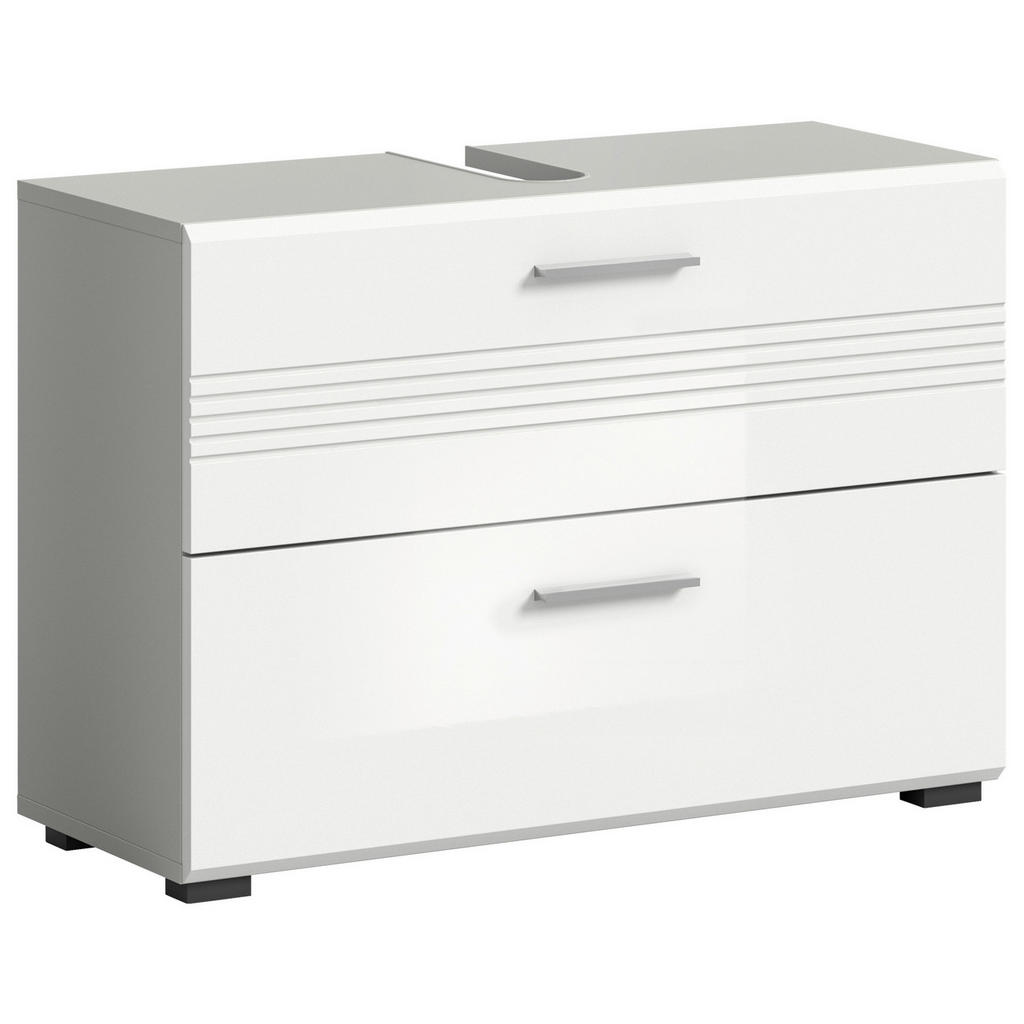 MID.YOU SKRINKA POD UMÝVADLO, biela, sivá, 80/56/32 cm.