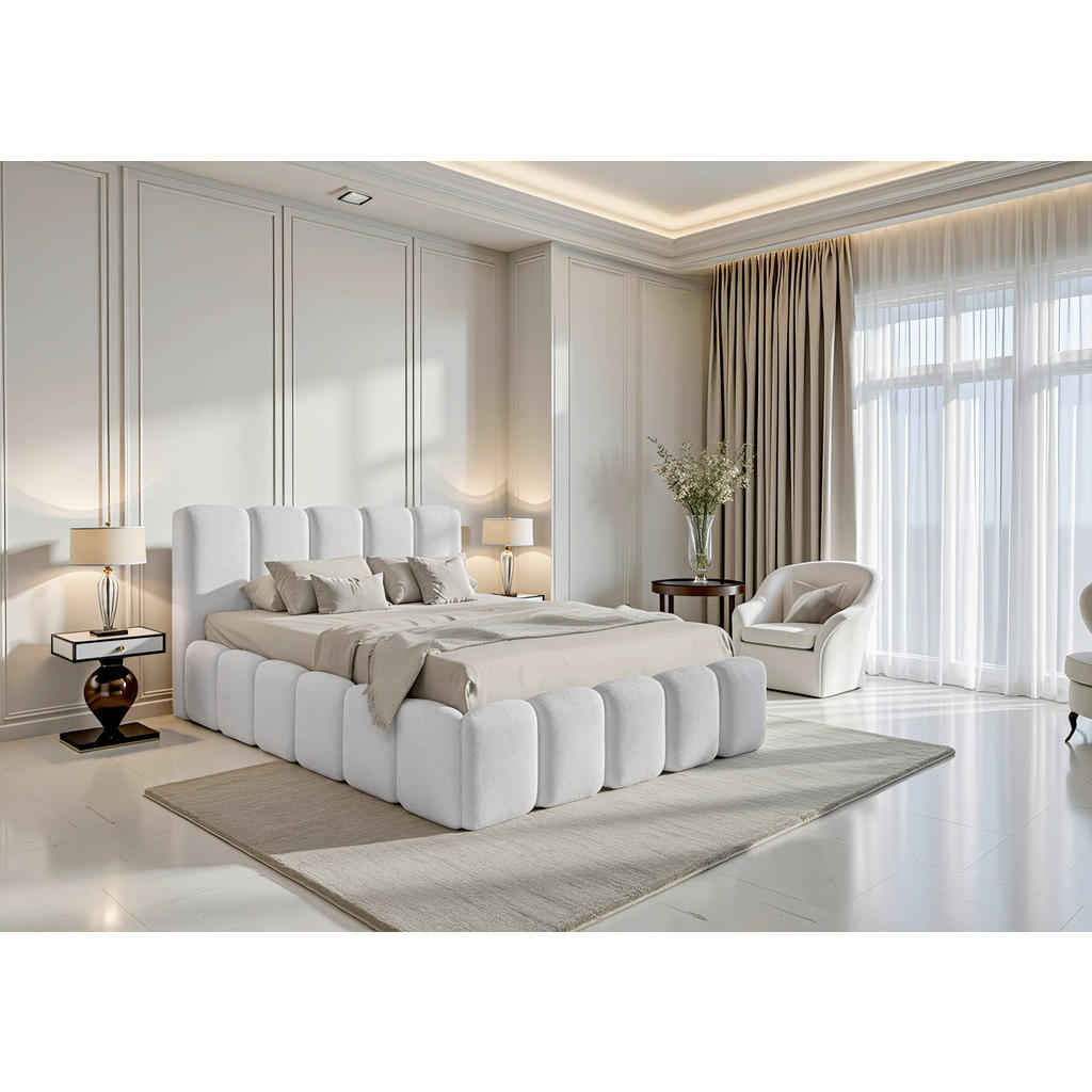 Livetastic ČALÚNENÁ POSTEĽ, 160/200 cm, perleťová.