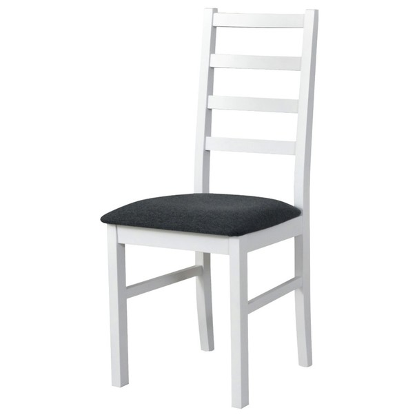 Sconto Jedálenská stolička NILA 8 tmavosivá/biela.