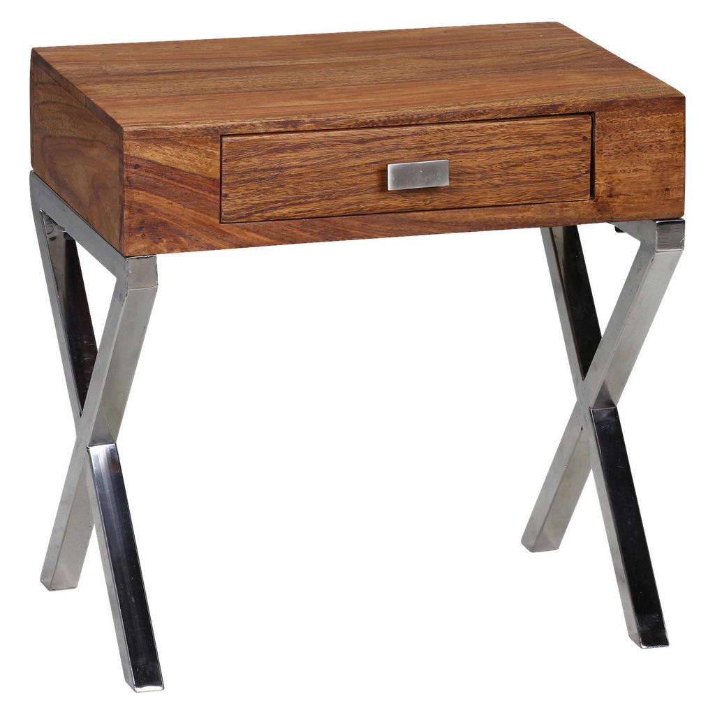 MID.YOU NOČNÝ STOLÍK, indický palisander, farba indického palisandra, 45/45/50 cm.