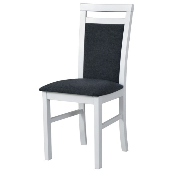 Sconto Jedálenská stolička MILAN 5 biela/sivočierna.