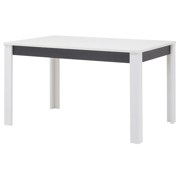 Sconto Jedálenský stôl WHITNEY GREY GR11 biela/sivá.
