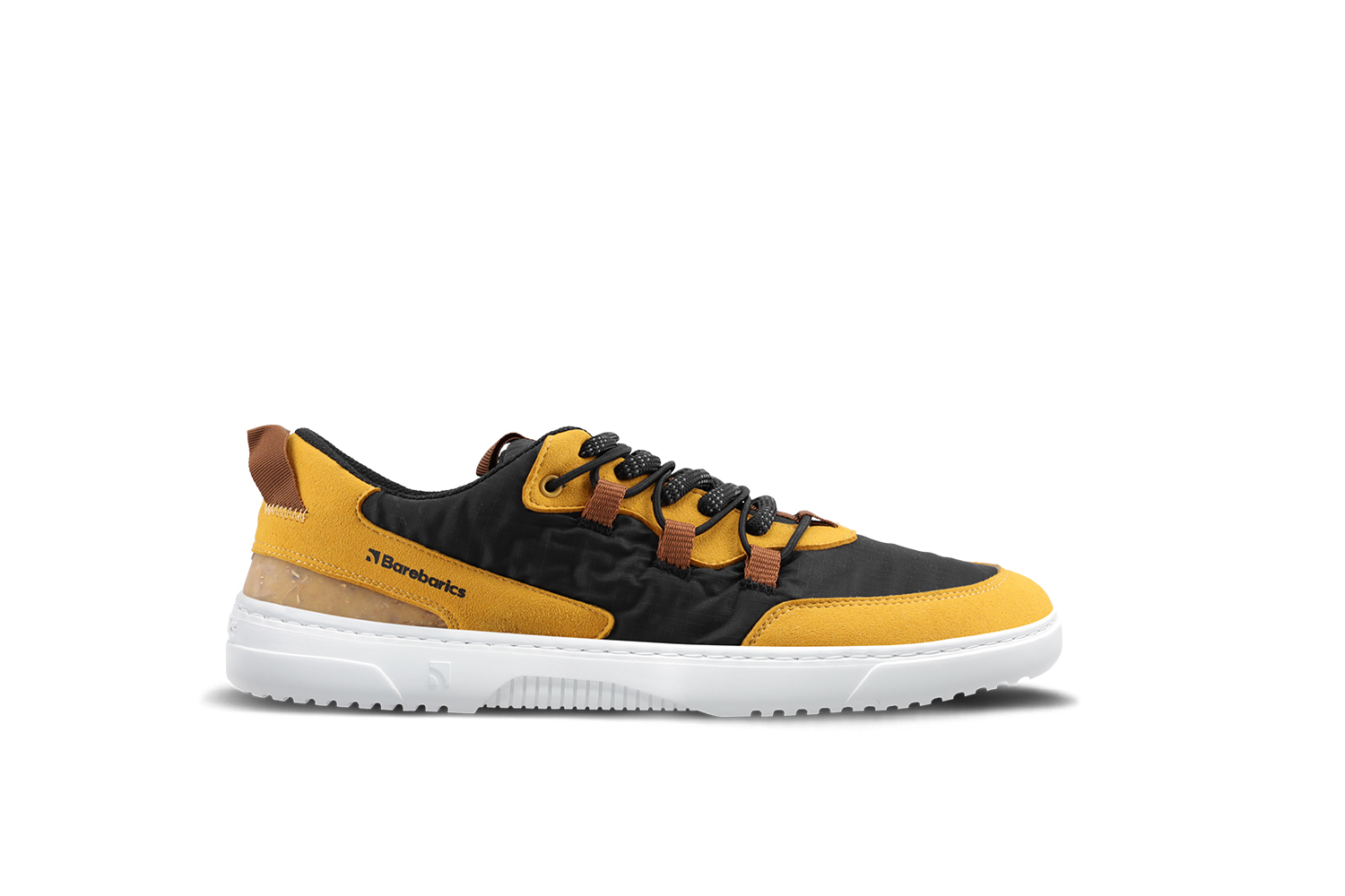 Barefoot Sneakers Barebarics Revive - Golden Yellow & Black.
En la producción se utilizaron materiales sostenibles y veganos con una excelente solidez del color, transpirabilidad y resistencia al desgarro y la abrasión.
La parte superior se compone de microfibra y poliéster.
Atributos del calzado “barefoot”:
Forma anatómica - La zapatilla respeta la forma del pie.
Más información
calzado de callediseño urbano modernodiseñado y hecho a mano en la Unión Europea con el uso de materiales sostenibles localesexcelente durabilidad y solidez del color de los materialesTecnología Dermodry Coolmax® para la eliminación continua de la humedaddisponibles en tallas: 36 - 47 (según medida europea)EAN/SKU: %eanorsku%
