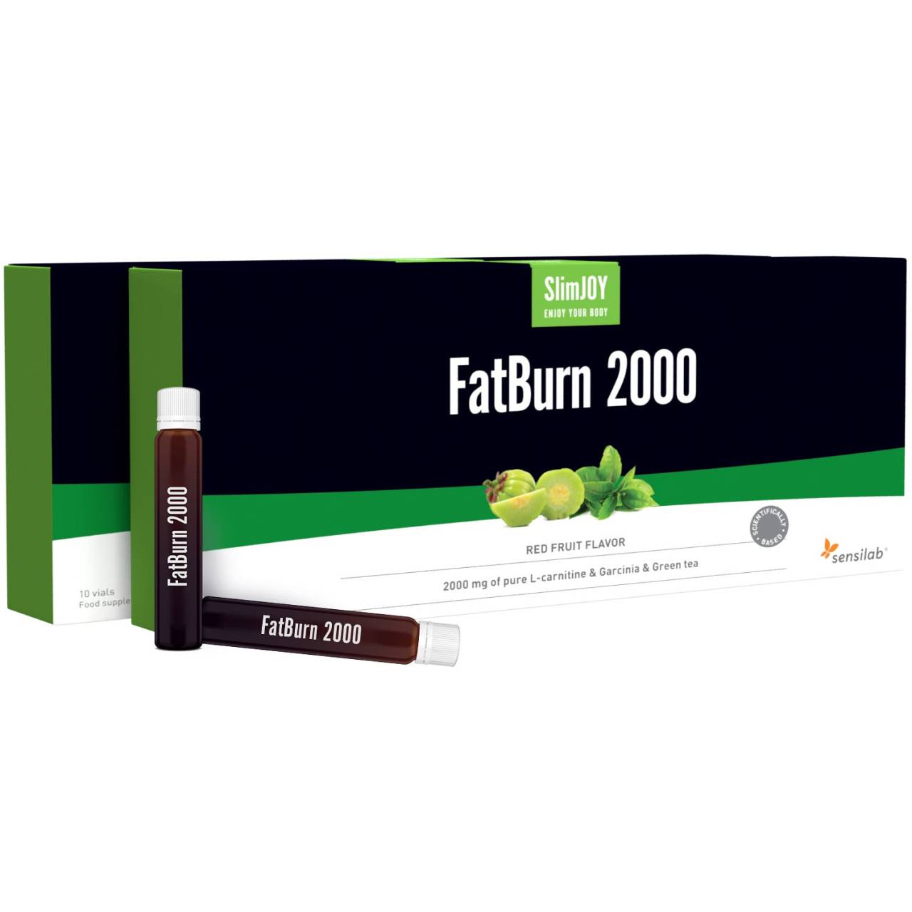 Chupitos FatBurn 2000 | 1+1 GRATIS | Con L-carnitina líquida 2000 mg - Carnipure | Ideal como refuerzo de entrenamiento | 20 viales para 20 días.