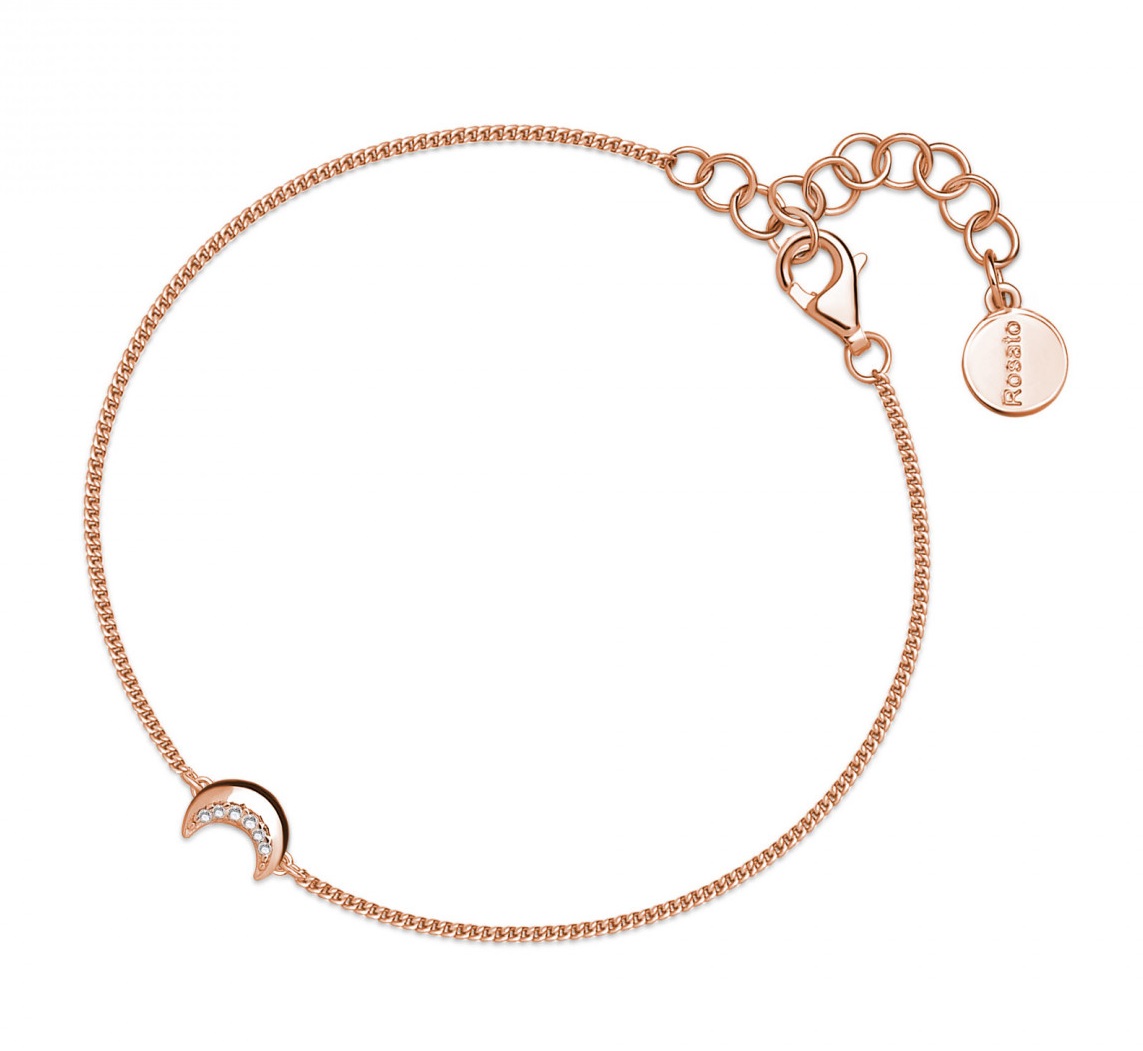Rosato Bronzový náramok Mesiac so zirkónmi Allegro RZAL050.