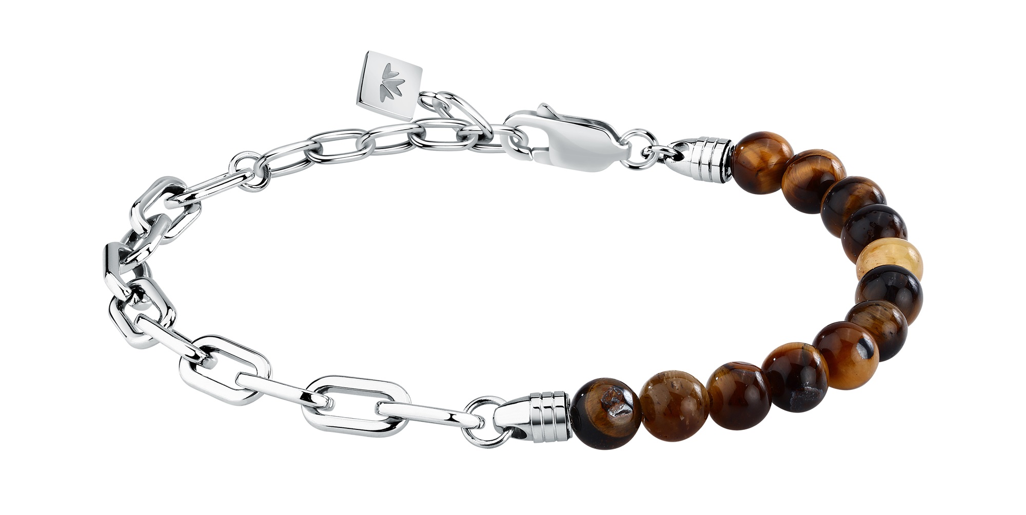 Morellato Moderný oceľový náramok s tigriím okom Pietre S1740.