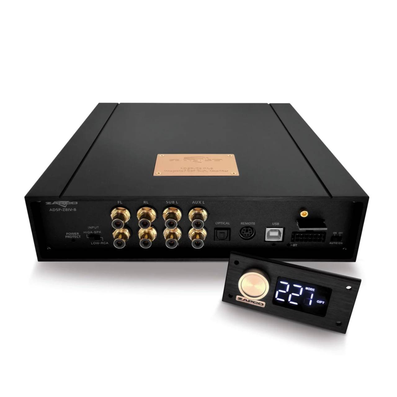 Zosilňovač s DSP procesorom Zapco ADSP-Z8 IV II-8 - použitý tovar.